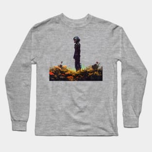 Cyber Kid in a field Long Sleeve T-Shirt